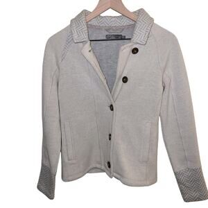 PRANA wool blend collared cardigan XS